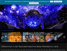 Tablet Screenshot of planetarium-jena.de